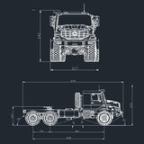 Stirlingkit JDMODEL JDM-157 1/14 Electric RC Off-road Truck Crawler Heavy Trailer Construction Vehicle Model 6x6, view 3