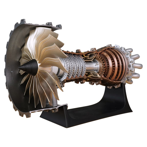 Stirlingkit Jet Aircraft Turbofan Engine Kits STEM Plastic Hobby 1/20 Scale Model
