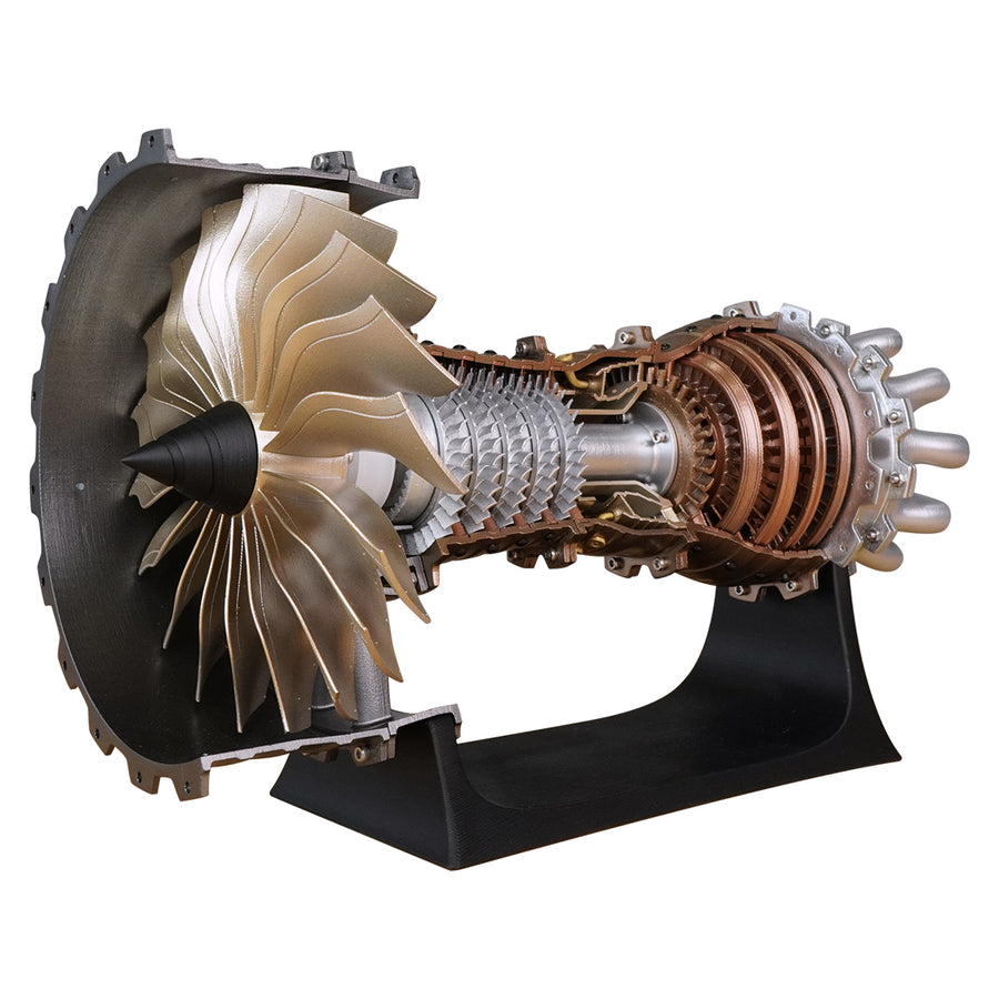 Stirlingkit Jet Aircraft Turbofan Engine Kits STEM Plastic Hobby 1/20 Scale Model