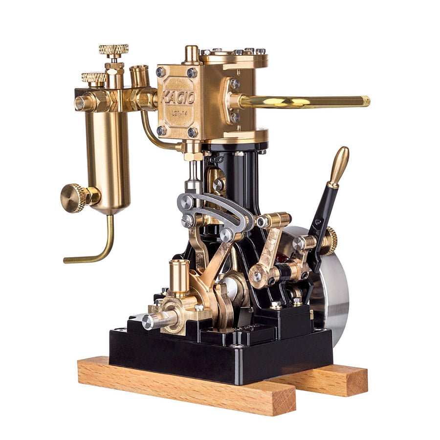 Stirlingkit KACIO LS1-14 Inline Single Cylinder Reciprocating Steam Engine Piston Engines Model for 60cm+ Boat Ship (without Boiler)