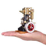 Stirlingkit KACIO LS1-14 Inline Single Cylinder Reciprocating Steam Engine Piston Engines Model for 60cm+ Boat Ship (without Boiler), view 2