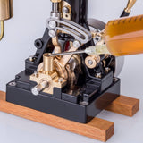 Stirlingkit KACIO LS1-14 Inline Single Cylinder Reciprocating Steam Engine Piston Engines Model for 60cm+ Boat Ship (without Boiler), view 3