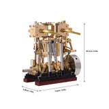 Stirlingkit KACIO LS2-13S Two Cylinder Reciprocating Steam Engine Model for 80-120CM Steamship, view 5