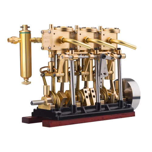 Stirlingkit KACIO LS3-13S Three Cylinder Triple Steam Engine Model for 80-120CM Steamship