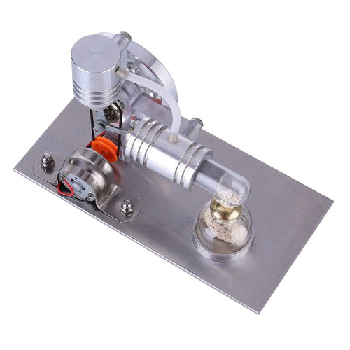 Stirlingkit L-shape Single Cylinder Stirling Engine Model with Night Light