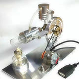 Stirlingkit L-shape Single Cylinder Stirling Engine Model with Night Light, view 6