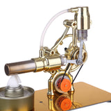Stirlingkit L-Type Single Cylinder Golden Stirling Engine Generator Sterling Model with LED Diode Science Experiment, view 3