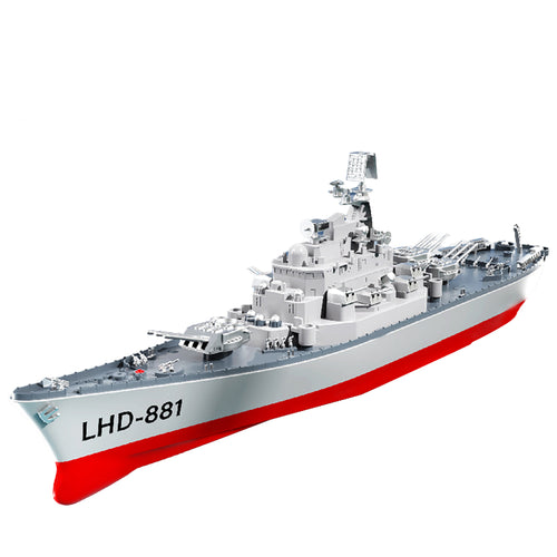 Stirlingkit LHD-881 RC Boat 1/390 2.4G RC Electric High-Frequency Twin-Engine Battleship Model