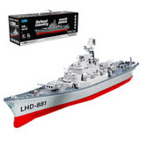 Stirlingkit LHD-881 RC Boat 1/390 2.4G RC Electric High-Frequency Twin-Engine Battleship Model, view 5