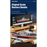Stirlingkit LHD-881 RC Boat 1/390 2.4G RC Electric High-Frequency Twin-Engine Battleship Model, view 6