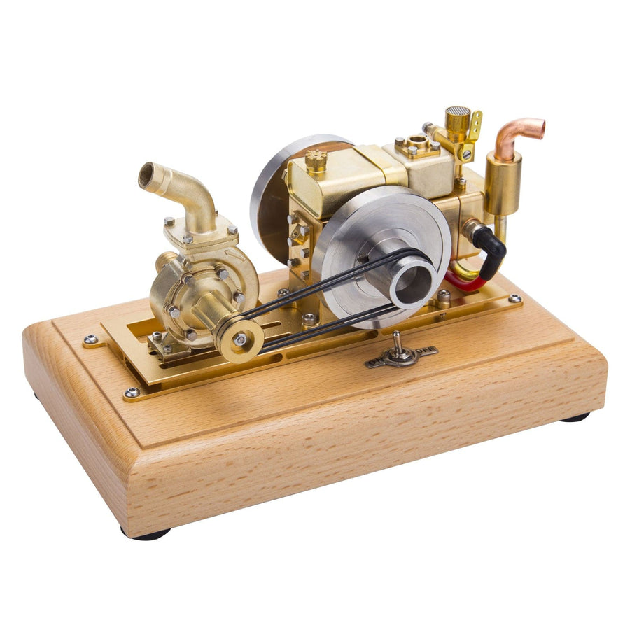 Stirlingkit M12 Mini OHV Pushrod Gasoline Model Engine with Impeller Water Pump P70