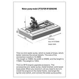 Stirlingkit M16 Wooden Base with Water Pump Upgrade Kit for M16C Mini Vertical Gasoline Engine, view 4