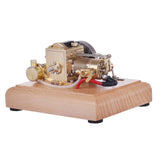 Stirlingkit M16B 1.6cc Mini Horizontal Gasoline 4 Stroke Air-cooled Single Cylinder Internal Combustion Engine with Wooden Base, view 2