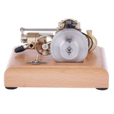 Stirlingkit M16B 1.6cc Mini Horizontal Gasoline 4 Stroke Air-cooled Single Cylinder Internal Combustion Engine with Wooden Base, view 4