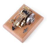 Stirlingkit M16B 1.6cc Mini Horizontal Gasoline 4 Stroke Air-cooled Single Cylinder Internal Combustion Engine with Wooden Base, view 6