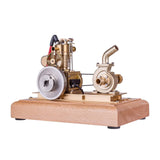 Stirlingkit M16C Air-cooled Single-cylinder 4-strokes Mini Vertical Gasoline Speed-controlled IC Engine Model with Water Vane Pump, view 2