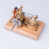 Stirlingkit M16C Air-cooled Single-cylinder 4-strokes Mini Vertical Gasoline Speed-controlled IC Engine Model with Water Vane Pump, view 3