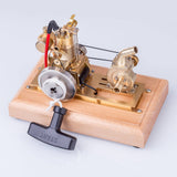 Stirlingkit M16C Air-cooled Single-cylinder 4-strokes Mini Vertical Gasoline Speed-controlled IC Engine Model with Water Vane Pump, view 4