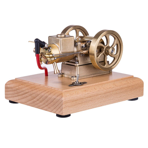 Stirlingkit M17B Four Stroke Throttle Governed Micro Horizontal Evaporation Watercooled Metal Gasoline 1.6CC ICE Engine Model