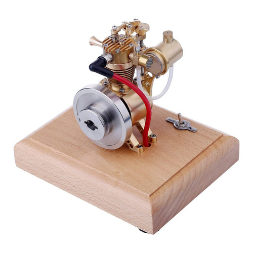 Stirlingkit M19 1.6cc SAM Hit and Miss Vertical 4 Stroke Mini Gasoline ICE Engine with Flyball Governor