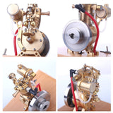Stirlingkit M19 1.6cc SAM Hit and Miss Vertical 4 Stroke Mini Gasoline ICE Engine with Flyball Governor, view 6