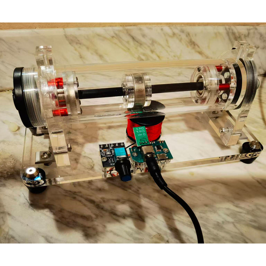 Stirlingkit Magnetic Levitation Vacuum Brushless Motor 50,000 RPM STEM Physics Demonstrator