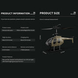 Stirlingkit MD500 Little Bird 2.4G 4CH 6-axis Gyroscope Simulation Kids RC Helicopter Model - RTF Version, view 3