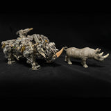 Stirlingkit Mechanical 3D DIY Metal Rhino Puzzle Assembly Model 700+PCS, view 6