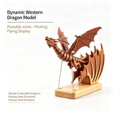 Stirlingkit Mechanical Gothic Dragon Kinetic Handcrafted Wood Sculpture, view 5