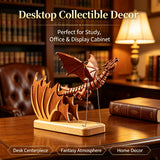 Stirlingkit Mechanical Gothic Dragon Kinetic Handcrafted Wood Sculpture, view 6