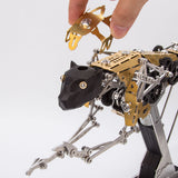 Stirlingkit Mechanical Kinetic Running Leopard 3D Metal Model DIY Kit 398PCS, view 2