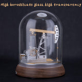 Stirlingkit Mechanical Miniature Oil Pump Jack Oil Derrick Model That Works with Dust Cover, view 6