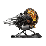 Stirlingkit Mechanical Nautilus 3D Metal Model Building Kits with LED Light for Home Decor, view 3