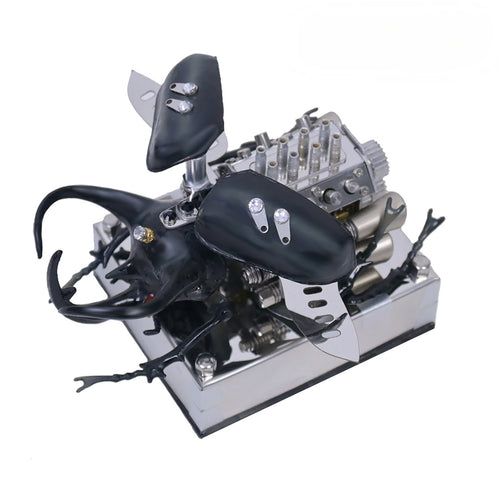 Stirlingkit Mechanical Rhino Beetle Metal V8 Engine Model That Runs