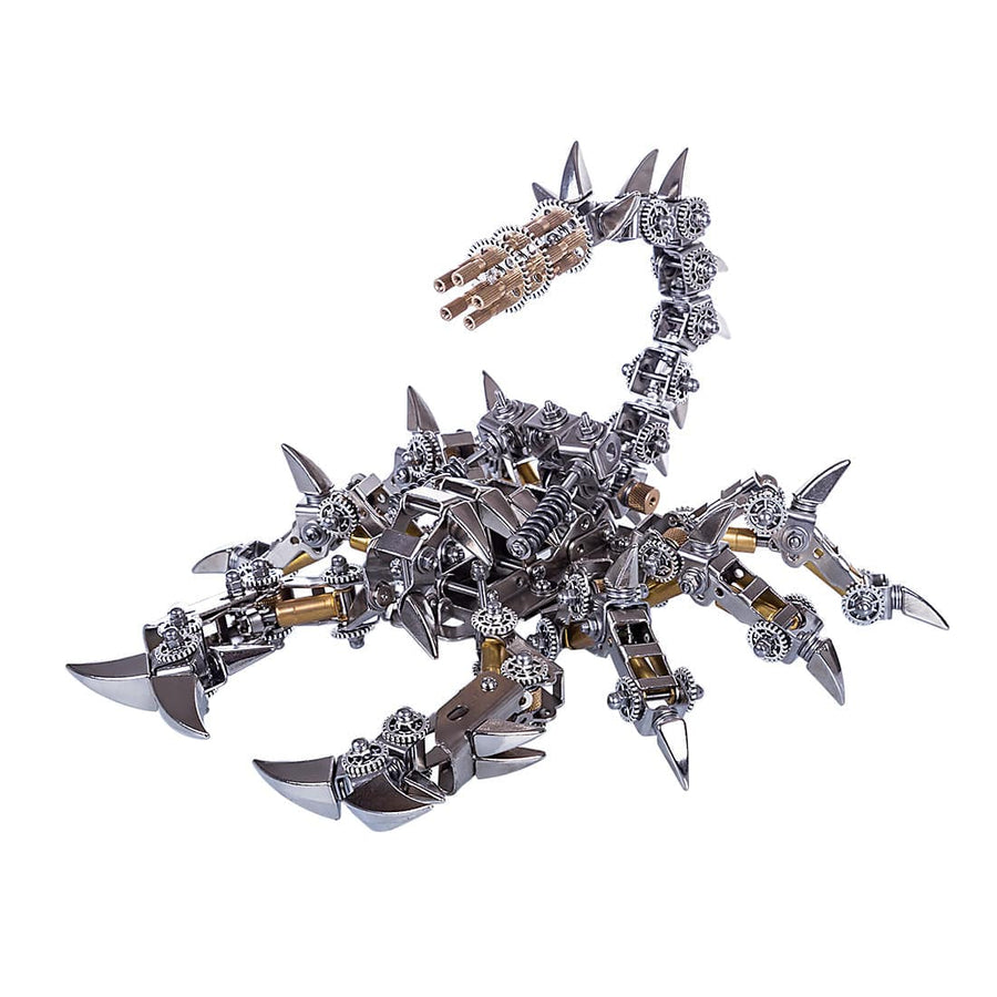 Stirlingkit Metal DIY Assembly Model Kit 3D Stainless Steel War Scorpion Mechanical Model
