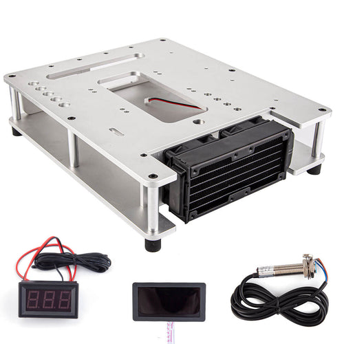 Stirlingkit Metal Fixed Base with Radiator Set for ENJOMOR V8 78cc GS-V8 Engine Models