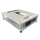 Stirlingkit Metal Fixed Base with Radiator Set for ENJOMOR V8 78cc GS-V8 Engine Models, view 4