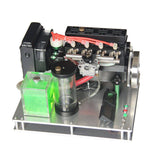 Stirlingkit Metal Fixed Base with Water Cooling Kits for Inline 4 Cylinder Watercooled Gasoline Engine, view 2