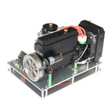 Stirlingkit Metal Fixed Base with Water Cooling Kits for Inline 4 Cylinder Watercooled Gasoline Engine, view 3