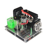 Stirlingkit Metal Fixed Base with Water Cooling Kits for Inline 4 Cylinder Watercooled Gasoline Engine, view 5