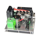 Stirlingkit Metal Fixed Base with Water Cooling Kits for Inline 4 Cylinder Watercooled Gasoline Engine, view 6