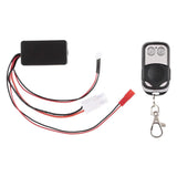 Stirlingkit Metal Front Bumper with 2 LED Lights Remote Control Electric Winch for 1/10 Traxxas TRX-4 SCX10II 90046, view 5