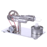 Stirlingkit Metal Stirling Engine Model External Combustion With Light Bulb Developmental Toy, view 2