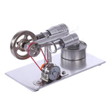 Stirlingkit Metal Stirling Engine Model External Combustion With Light Bulb Developmental Toy, view 4