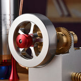 Stirlingkit Metal Twin-Cylinder Steam Engine Model with Dynamic Balanced Crankshaft RTR, view 5