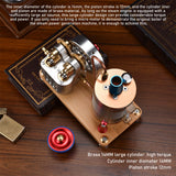 Stirlingkit Metal Twin-Cylinder Steam Engine Model with Dynamic Balanced Crankshaft RTR, view 6