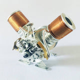 Stirlingkit Metal V2 Electromagnetic Reciprocating Piston Engine Model Motor Physics, view 4