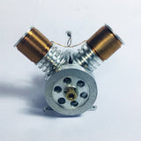Stirlingkit Metal V2 Electromagnetic Reciprocating Piston Engine Model Motor Physics, view 6