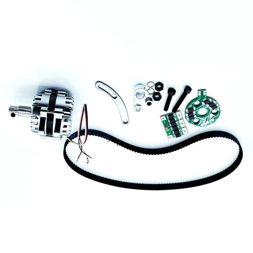 Stirlingkit Micro Electric DC Generator Alternator Model Kit with Voltage Regulator & Belt for CISON V8 Engine Model