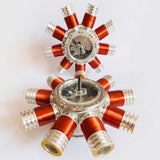 Stirlingkit Mini 9 Cylinder Electromagnetic Motor Radial Solenoid Engine Brushless Motor Model Technology, view 3